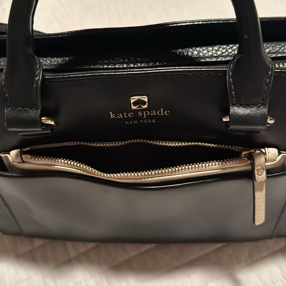 Kate Spade New York Black Leather Mini Hadley Street Bernadine Crossbody Bag - Picture 13 of 16